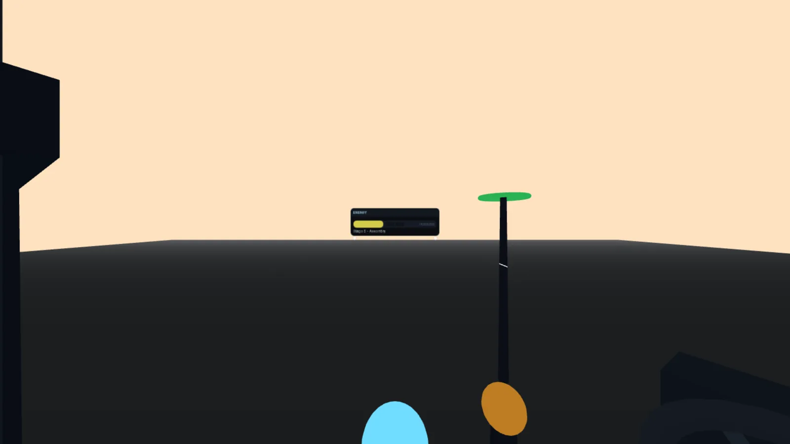 A guide window floating in a blue sky